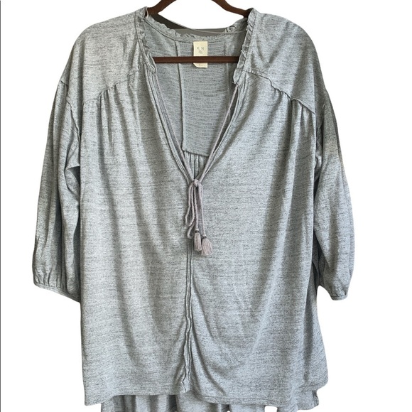 We the Free Just A Henley Oversized Top - Picture 2 of 6